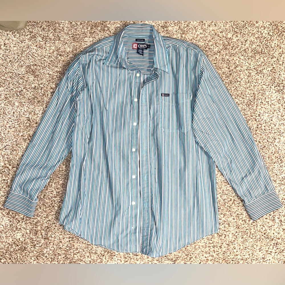 Chaps button up dress shirt size large